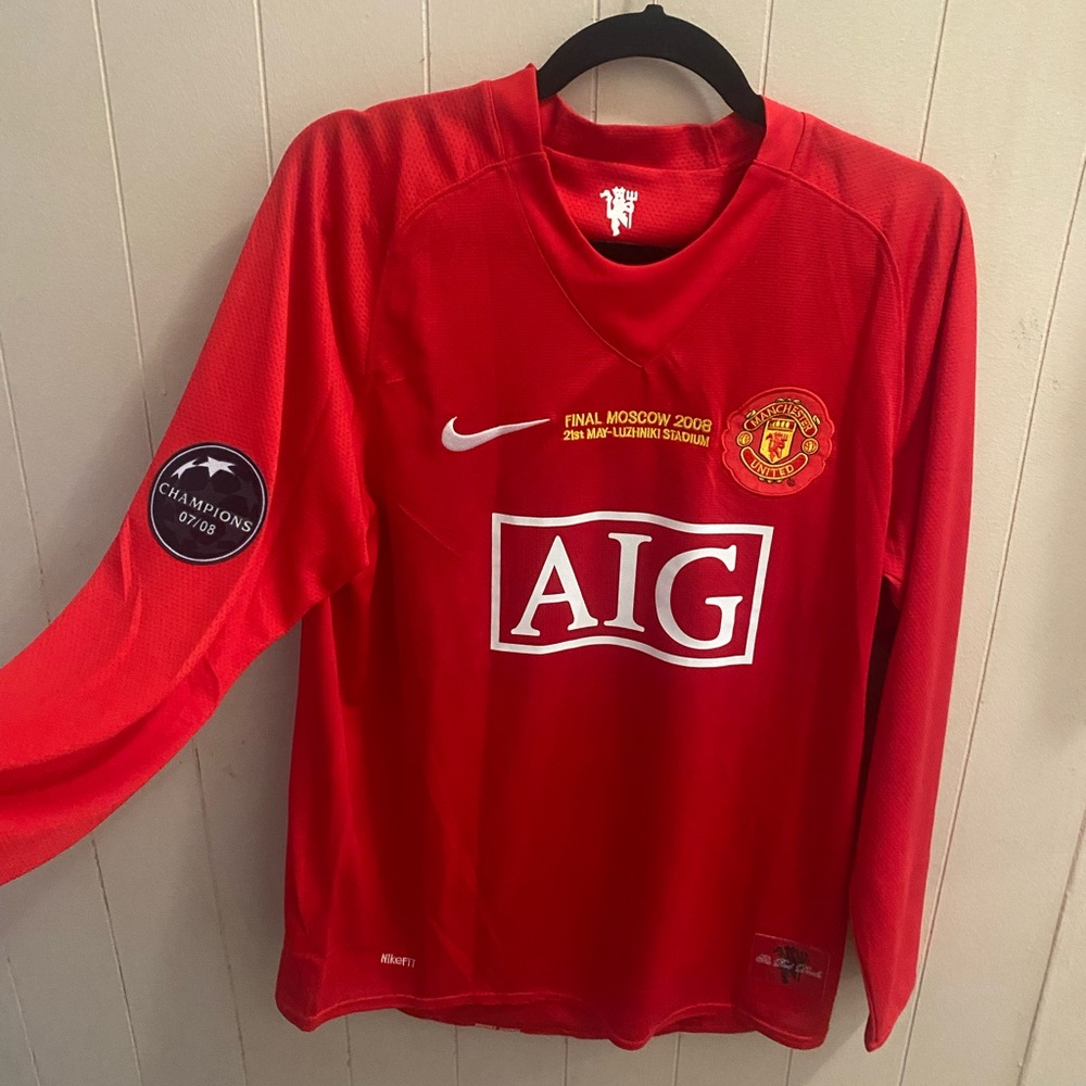 Nike Manchester United Red Long Sleeve Jersey